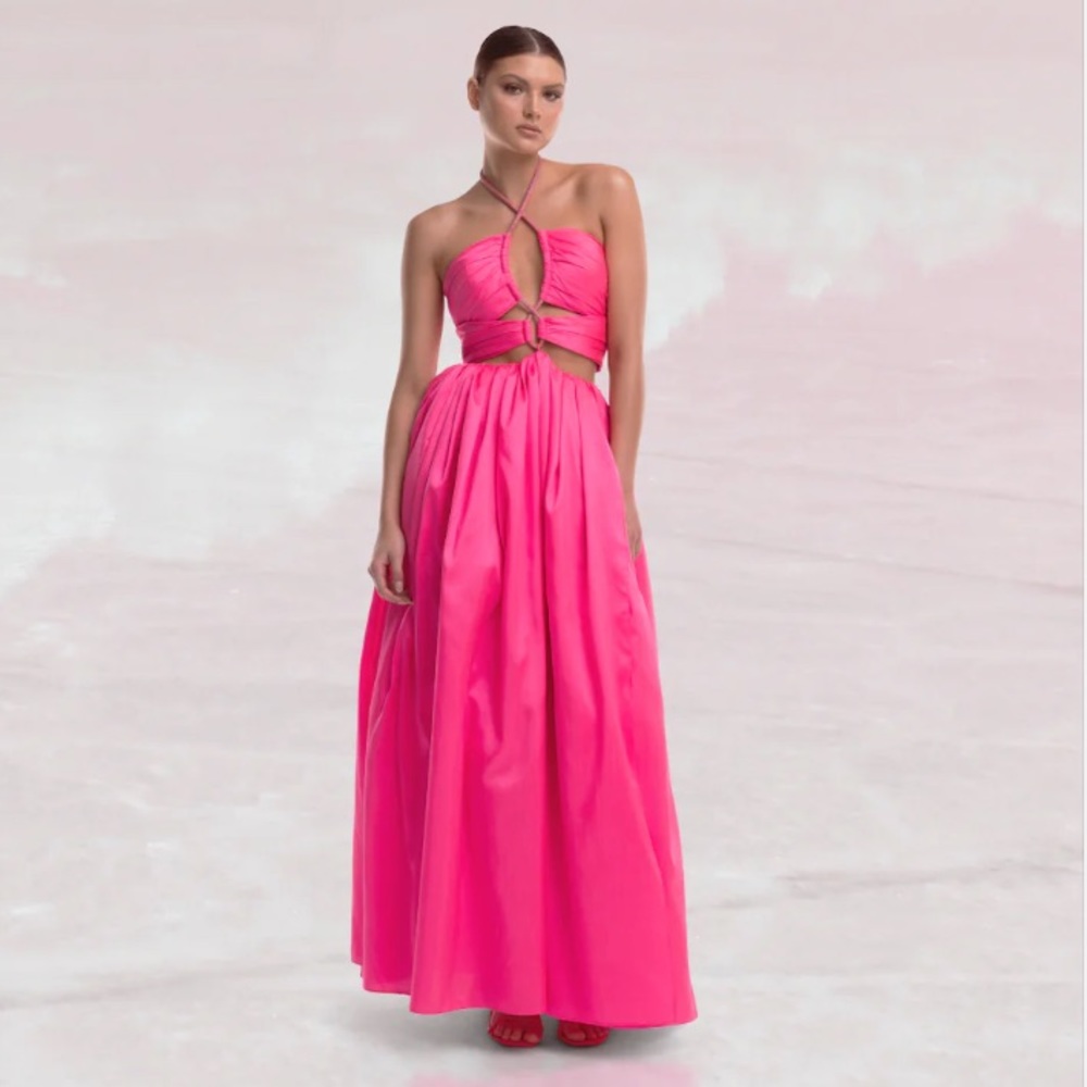 HELEN O’CONNOR
Diamond Trim Dupion Maxi Dress